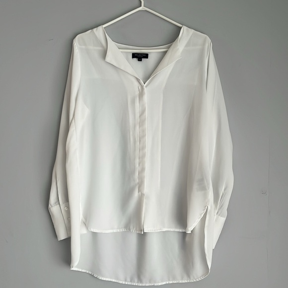 Selected femme Elegant White Women's Blouse medium - Picture 4 of 6